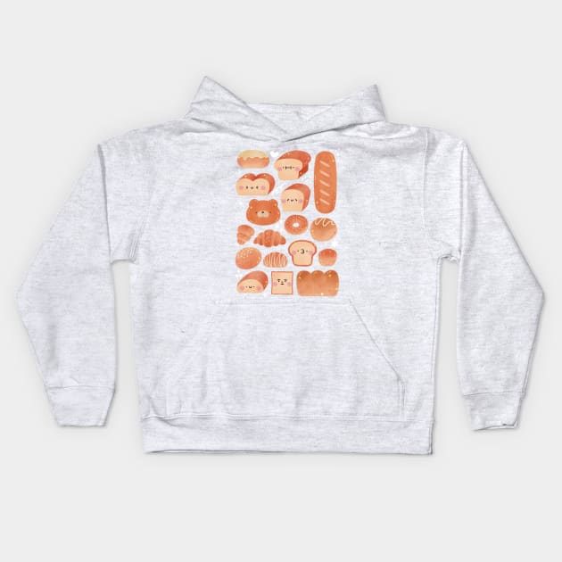 Bread Kids Hoodie by Figberrytea